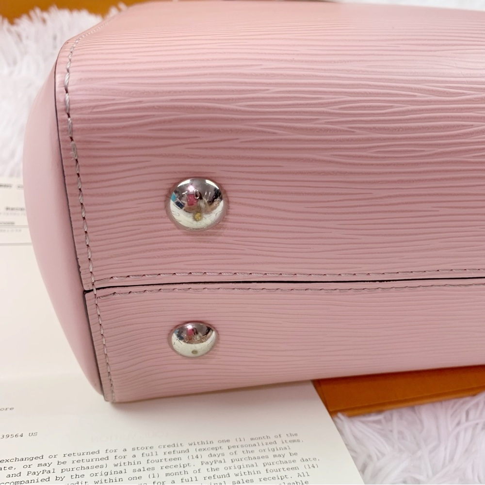 Louis Vuitton Cluny MM Epi Leather Top Handle shoulder Bag Pink Rose Bellarine - Picture 6 of 16